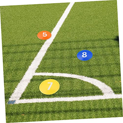 1set Football Training Markers Multi Dishes for Soccer Basketball and Sports Drills Carry Bag Includes Numbers Portable Bag