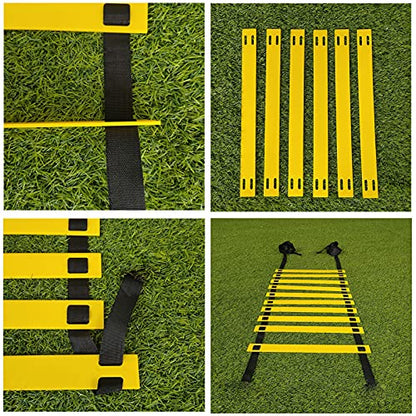 Agility Ladder Adjustable Agility Ladder, Flexibility Speed Training Ladder, Fitness Jumping Ladder Footwork Sport Equipment, with Carry Bag(Size:3M) - size: 3M