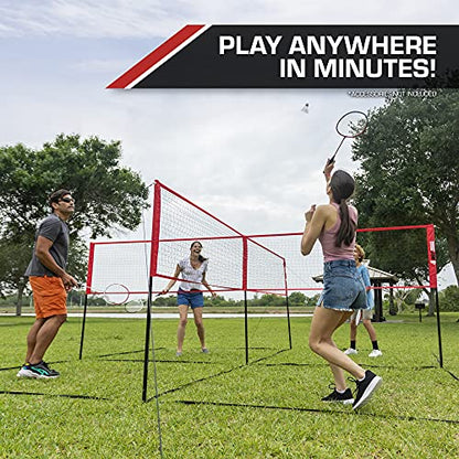 EastPoint Sports 4-Way Volleyball - size: ADJUSTABLE HEIGHT - Adjusts from 61'' to 85''