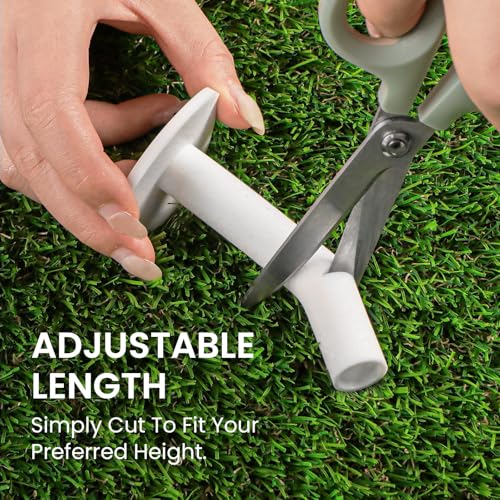 Amy Sport Golf Rubber Tees Ultra Long Size 3 3/4" Value 3 Pack, Adjustable Length Tee Holder for Driving Range Durable Practice Mat, Golf Accessories for Indoor Outdoor Backyard