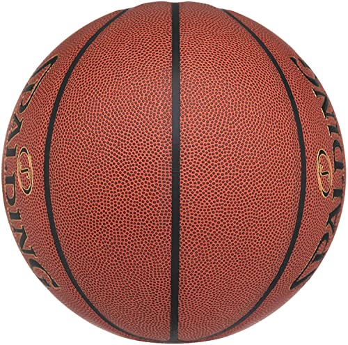Spalding - TF Gold - Basketball - Größe 7 - Basketball - Zertifizierter Ball - Material ZK Composite - Indoor und Outdoor - Anti-Rutsch - Ausgezeichneter Grip