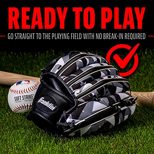 Franklin Sports Kids Baseball Gloves - RTP Child's Tball Glove - Boys + Girls Teeball Mitt Set - Kids + Toddler - Right or Left Hand Throw - 9.5"