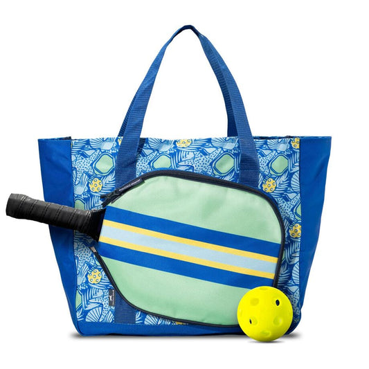 ChalkTalkSPORTS Pickleball Tote Bag - Paddle Pocket Bag and Holder - Pickleball Bag for Men, Women and Kids - Multiple Colors - color: Coastal