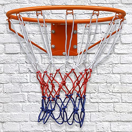 Basketball Folding Hoop, Indoor/Outdoor Hanging Basketball Net, All-Weather Net, Wall Hanging 18"