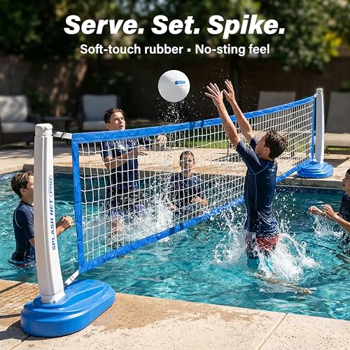 GoSports Water Volleyball 3 Pack Great for Swimming Pools or Lawn Volleyball Games - style: White Volleyballs - 3 Pack