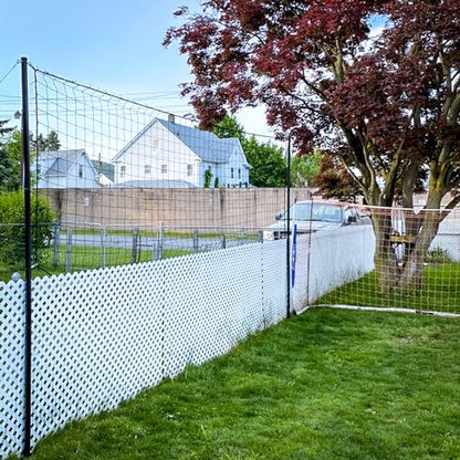 Just For Nets Soccer Backstop/Barrier Net, Black - size: 15 X 40