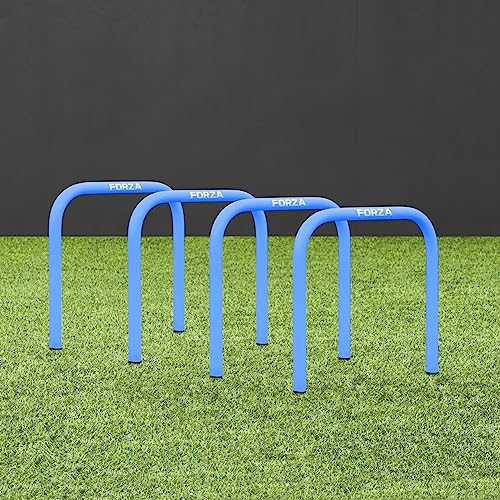 FORZA Pro Soccer Passing Arcs | Set of 4 Elite-Level Soccer Targets to Enhance Passing Techniques & Accuracy - Optional Carry Bag & Bases - color: Sky Blue, size: Without Bases