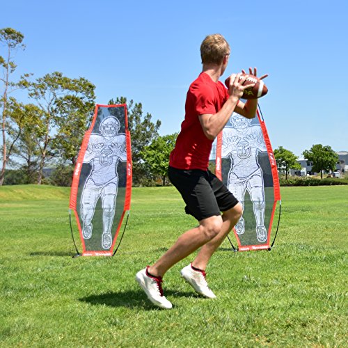 GoSports XTRAMAN Football Net Passing Target - Quarterback Throwing Training - Dummy Defender
