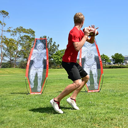 GoSports XTRAMAN Football Net Passing Target - Quarterback Throwing Training - Dummy Defender