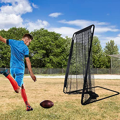 Kapler Football Practice Kicking Net for Kicker 81’’x 41’’Football Field Goal Kicking Cage for Youth Punting Backyard Outdoor Use Indoor Football Net Equipment Easy Setup