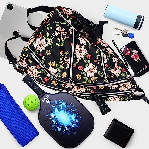 ZOEA Pickleball Bag - Adjustable Backpack with Water Bottle Holder for Men and Women