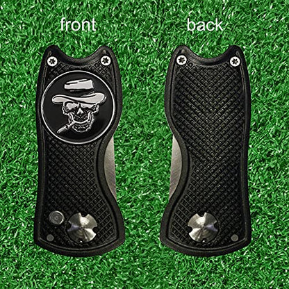 Golf Ball Marker Divot Tool Sets Switchable Divot Repair Tools (one Divot with Four Ball Markers)