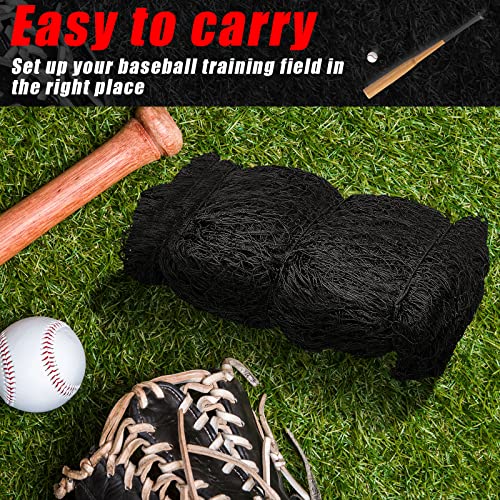 Syhood Baseball Batting Cage Net Heavy Duty Cricket Golf Softball Hitting Practice Net Portable Pitching Cage, Training Sports Barrier Screen for Backyard Outdoor