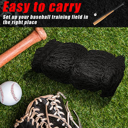 Syhood Baseball Batting Cage Net Heavy Duty Cricket Golf Softball Hitting Practice Net Portable Pitching Cage, Training Sports Barrier Screen for Backyard Outdoor