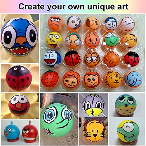 Guirnd 28 Pcs 40mm Ping Pong Balls for Table Tennis, Games, Arts, Kids, and Pet Toys - color: Mix colors