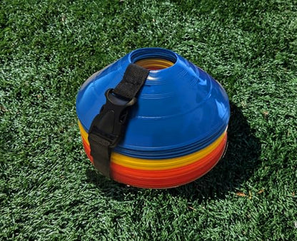 Sports Training Cones (Set of 40) - APEX PRO Sports - Training Cones Agility Soccer Cones with Carry Strap for Training, Soccer, Football, Basketball,Kids and Other Sports and Games