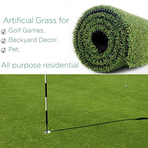 Pro Putting Green Artificial Grass Golf Turf - Indoor Outdoor Golf Training Mat, Astroturf Synthetic Fake Grass for Baseball Football Gym Sports
