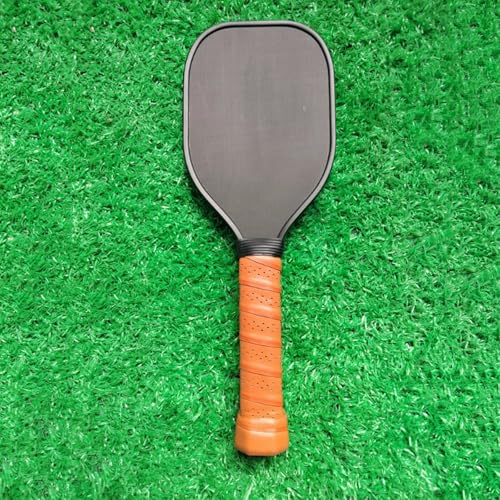 Sweet Spots Shot Paddle Swing Training Pickleballs Trainer Practice with Long Handle - color: brown handle