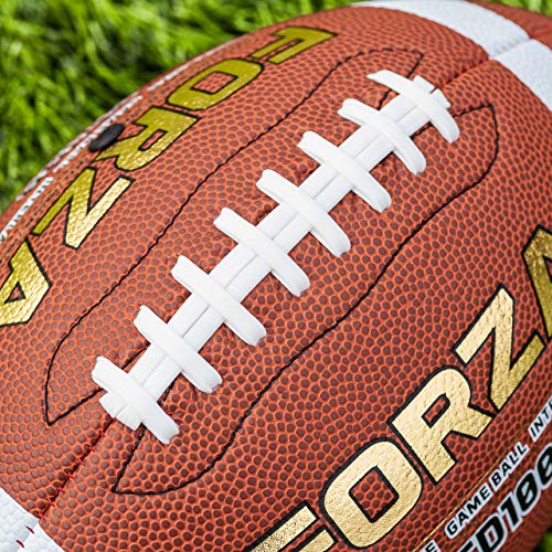 FORZA TD100 Football Game Balls | Junior to Offical Size Options Available | Ultimate High Grip Design | Packs of 1-40 - size: Official (14+)