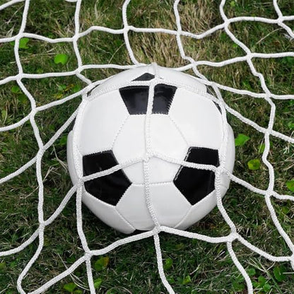 Luwint Soccer Goal Net Durable Polyester Goalie Replacement Netting (White) - size: 10 x 6.5 Ft