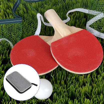 M METERXITY Ping Pong Paddle Cover - Table Tennis Racket Case Bag Apply to Storage Organize (10.6 x 7 -Inch, Grey)