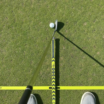 EyeLine Golf Practice T Swing Training Aid, Align Feet/Shoulders/HIPS to Ball, White or Green Alignment Sticks, Shoulder Mirror, PGA Tour Proven