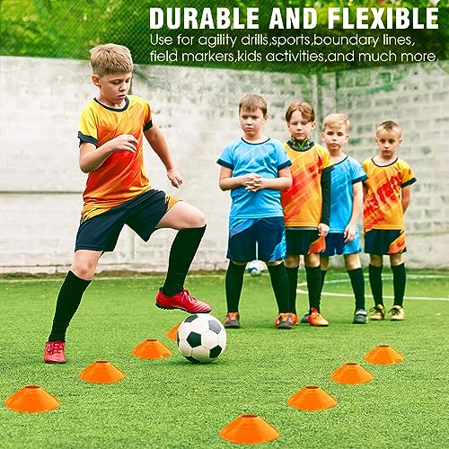 X-UMEUS Agility Ladder Speed Training Equipment Set-20ft Agility Ladder,12 Soccer Cones,4 Hurdles, Jump Rope, Running Parachute| Basketball Football Soccer Training Equipment for Kids Youth Adults - color: Orange