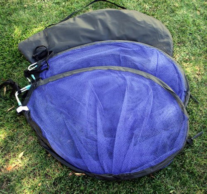 BlueDot Trading Set of Two (2) Portable Pop-Up Foldable Soccer Indoor or Outdoor Goals Child Soccer Nets, 5 Foot / 1.6 Meters, Black Trim with Carrying Bag