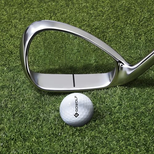 Gowolf Hollow Strike Golf Swing Trainer - Training Golf Club with Instant Feedback, Corrects Swing Path for Right Handed Golfers, Beginner to Advanced Practice Aid for Golfers