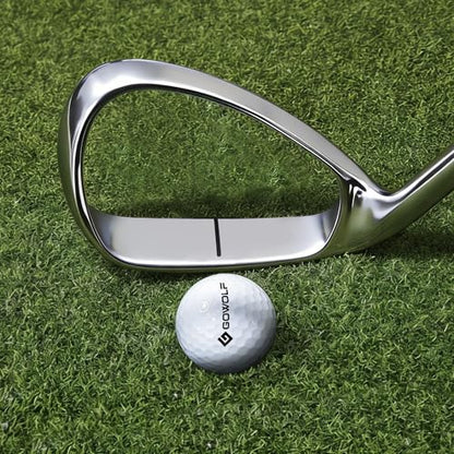 Gowolf Hollow Strike Golf Swing Trainer - Training Golf Club with Instant Feedback, Corrects Swing Path for Right Handed Golfers, Beginner to Advanced Practice Aid for Golfers
