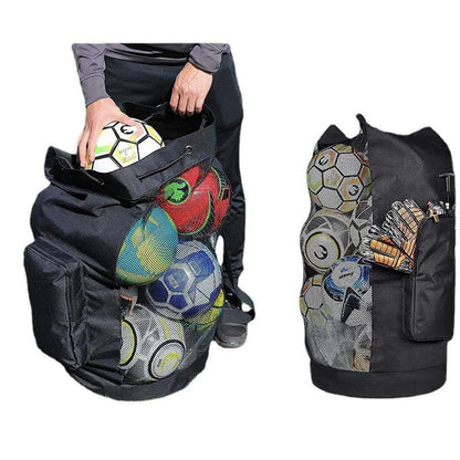 Soccer Ball Bag – Gagasport XL Mesh Bag Holds 13 Soccer or 10 Basketballs – Heavy Duty, Water-Resistant, Adjustable Backpack Straps – For Coaches, Teams, Football Gear & Equipment