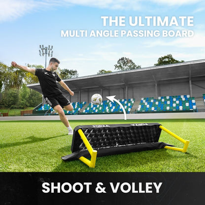 FORZA Wave Soccer Rebounder – Master Your First Touch! World’s #1 4-in-1 Passing Rebound Board – 2min Setup & Unbreakable Stability – Buy FORZA, Play Forever! [Standard or XL] - size: Standard