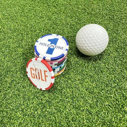 Golf Ball Marker Poker Chips, 12 Styles Funny Collection Ball Marker Set for Women Men Gift Accessories, 1.57 Inches