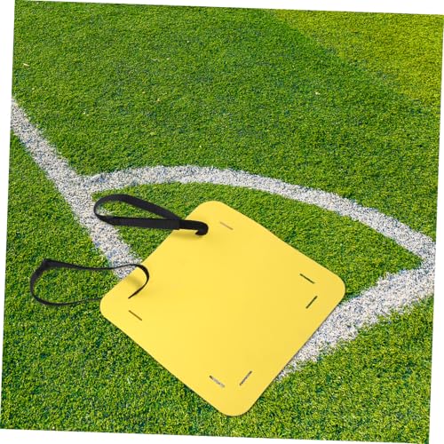 Mikinona 4pcs Adjustable Soccer Training Targets with Red Black Green Yellow Straps, Football Shooting Accuracy Trainer for Outdoor Youth Football Drills and Practice
