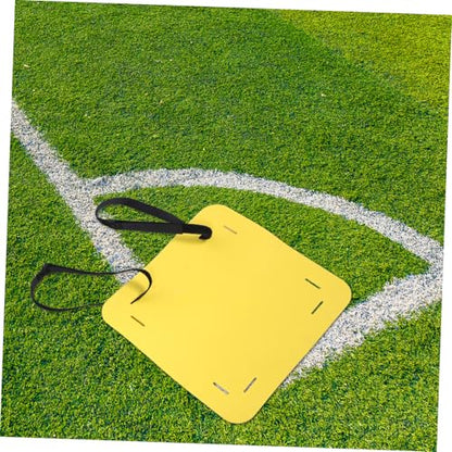 Mikinona 4pcs Adjustable Soccer Training Targets with Red Black Green Yellow Straps, Football Shooting Accuracy Trainer for Outdoor Youth Football Drills and Practice
