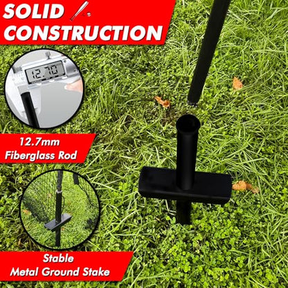 Baseball Batting Cage for Backyard, Softball Cage Batting Net Portable with Carrying Bag Detachable Door with Hitting Target for Batting Training Pitching Practice - size: 22 ft