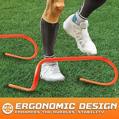 Yes4All Agility Speed Training Agility Hurdles for Athletes - 5 Pack - Speed and Agility Training Equipment for Soccer Basketball Football Hurdle Training