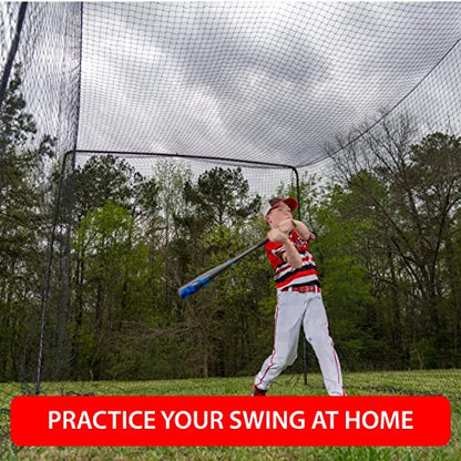 ANYTHING SPORTS Full 40 and 60 Foot Batting Cage. Perfect Baseball Batting Cage, Softball Batting Cage, Complete Package with Frame and Netting