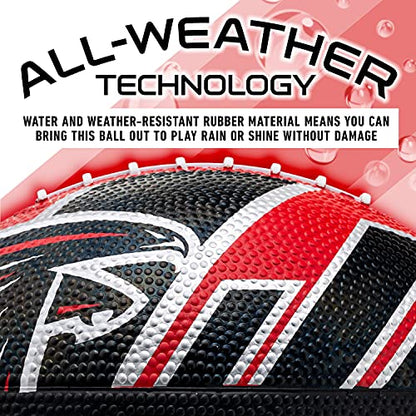 Franklin Sports NFL Team Footballs - Rubber Youth Mini Balls for All Teams - Kids 8.5" Football + Air Pump Sets - Official NFL Licensed - style: Atlanta Falcons
