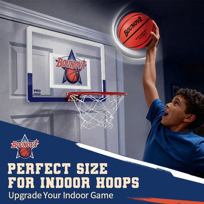 BOUNOVA Silent Basketball | Real Feel Powerful Bounce | Elegant Gift Box Packaging | Pro-Grade PU Foam Indoor Basketballs for Quiet Dribbling & Training - size: Size 3