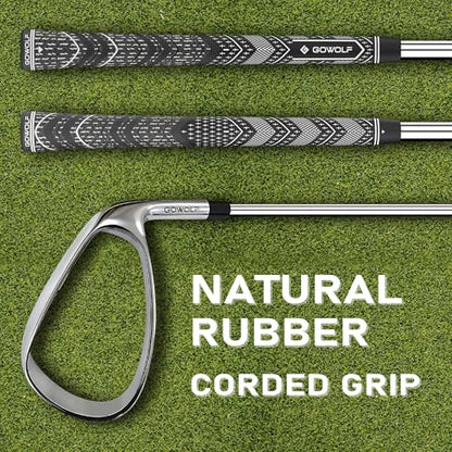 Gowolf Hollow Strike Golf Swing Trainer - Training Golf Club with Instant Feedback, Corrects Swing Path for Right Handed Golfers, Beginner to Advanced Practice Aid for Golfers