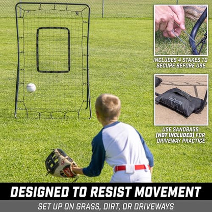 GoSports Baseball & Softball Pitching and Fielding Rebounder - Pitch Back Net - Choose Your Size - color: Rebounder