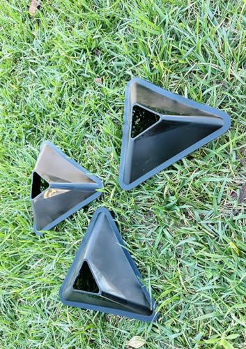 Unicorn Co Premium Football Soccer Agility Plyometric Training Triangle Plate Cones 20pcs - color: Black