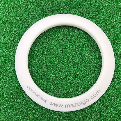 MAZEL Golf Putting Cup/Ring for Training Aid Indoor & Outdoor - All-Direction Practice Hole Putting Accuracy Trainer - color: White Ring