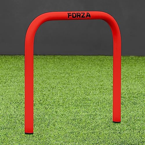 FORZA Pro Soccer Passing Arcs | Set of 4 Elite-Level Soccer Targets to Enhance Passing Techniques & Accuracy - Optional Carry Bag & Bases - color: Red, size: Without Bases