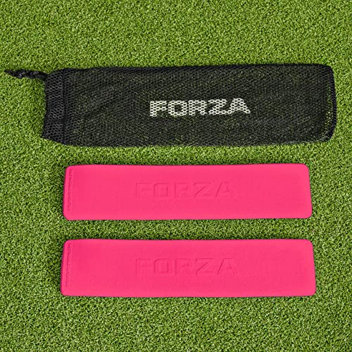 FORZA Throwdown Pitch Line Markers | Pack of 10 Weatherproof Rubber Field/Court Line Markers | 9 Colors Available - color: Fluro Pink