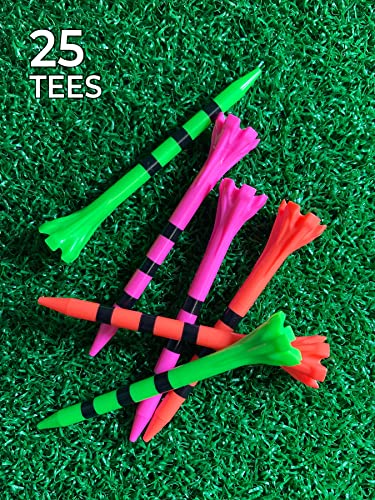 Champ Zarma FLYtee My Hite 3-1/4" 25 count - color: Citrus Mix/Black Stripes
