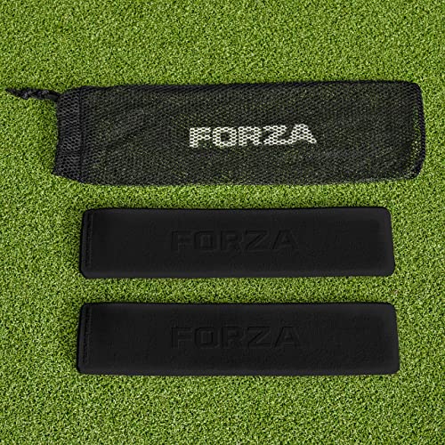 FORZA Throwdown Pitch Line Markers | Pack of 10 Weatherproof Rubber Field/Court Line Markers | 9 Colors Available - color: Black