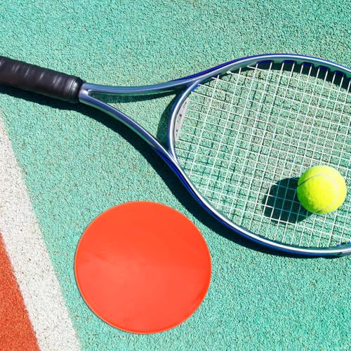 Tennis Training Marker Set with Carpet Sports Court Markers, 18pcs Football and Basketball Field Marking Equipment for Outdoor and Indoor Sports Training