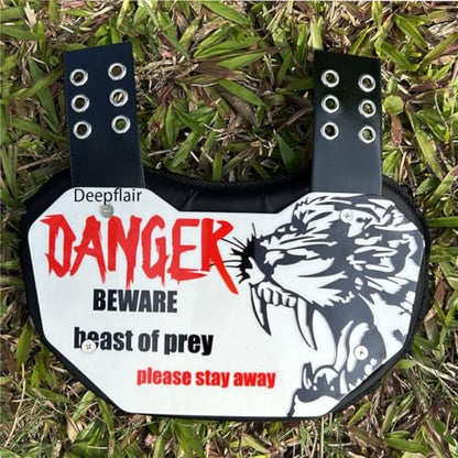 Sports Football Back Plate Curved Design Football Lower Back Protect Sports Protective Accessories Devil Pattern for Kids & Adults